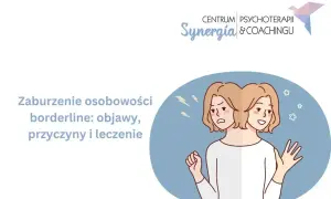 Zaburzenie osobowości borderline: co to jest? Ilustracja przedstawia dwie twarze tej samej osoby, jedną smutną, drugą uśmiechniętą, symbolizując zmienne nastroje.