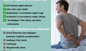 Mężczyzna z bólem pleców, który utrudnia mu wstawanie, zastanawia się: rwa kulszowa leżeć czy chodzić?