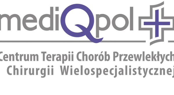 Logo MediQpol: Centrum Terapii Chorób Przewlekłych i Chirurgii Wielo specalistycznej.