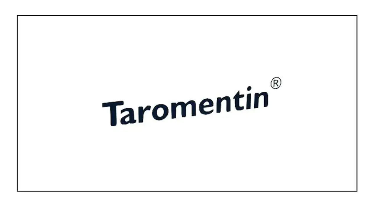 Napis Taromentin z symbolem ® na białym tle.